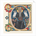 Initial C Excised from a Choral Book: St. Anthony with Antonite Friars, c. 1400-1440 by Unknown