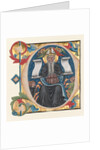 Initial C Excised from a Choral Book: St. Anthony with Antonite Friars, c. 1400-1440 by Unknown