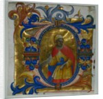 Initial D[eus in loco] with a Prophet Excised from a Gradual, 1409-10 by Lorenzo Monaco