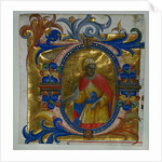 Initial D[eus in loco] with a Prophet Excised from a Gradual, 1409-10 by Lorenzo Monaco