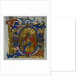 Initial D[eus in loco] with a Prophet Excised from a Gradual, 1409-10 by Lorenzo Monaco