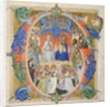 Initial G[audeamus omnes] from a Gradual: The Court of Heaven, 1371-77 by Don Silvestro dei Gherarducci