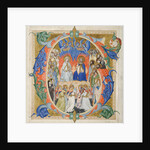 Initial G[audeamus omnes] from a Gradual: The Court of Heaven, 1371-77 by Don Silvestro dei Gherarducci