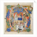 Initial G[audeamus omnes] from a Gradual: The Court of Heaven, 1371-77 by Don Silvestro dei Gherarducci