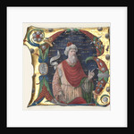 Initial R from a Choral Book with King David, c. 1470-1480 by Guglielmo Giraldi del Magri (attributed to)