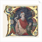 Initial R from a Choral Book with King David, c. 1470-1480 by Guglielmo Giraldi del Magri (attributed to)