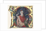 Initial R from a Choral Book with King David, c. 1470-1480 by Guglielmo Giraldi del Magri (attributed to)