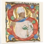 Initial S from a Gradual: St. Augustine, c. 1420 by Master of the Murano Gradual