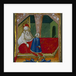 Initial T from a Choral Book with Isaac and Esau, c. 1460-1470 by Bartolomeo da Gallarate