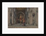 Interior of San Giovanni in Laterano, Rome, c. 1896 by Martino del Don