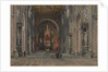 Interior of San Giovanni in Laterano, Rome, c. 1896 by Martino del Don