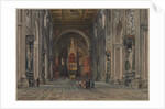 Interior of San Giovanni in Laterano, Rome, c. 1896 by Martino del Don