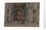 Interior of San Giovanni in Laterano, Rome, c. 1896 by Martino del Don