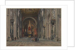 Interior of San Giovanni in Laterano, Rome, c. 1896 by Martino del Don