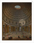 Interior of the Pantheon, Rome, 1747 by Giovanni Paolo Panini