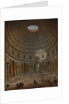 Interior of the Pantheon, Rome, 1747 by Giovanni Paolo Panini