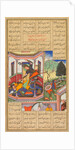 Isfandiyar slays Arjasp, the king of Turan, from a Shah-nama of Firdausi…, 1600-16 by Haidar Kashmiri