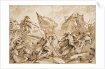 Jacopo Marcello Directing the Assault of Gallipoli, 1750-1760 by Antonio Guardi