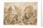 Jacopo Marcello Directing the Assault of Gallipoli, 1750-1760 by Antonio Guardi