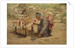 Japanese Boy Building a Man-of-War, 1895 by J. C. Arter