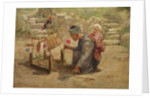 Japanese Boy Building a Man-of-War, 1895 by J. C. Arter