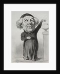 Jean Jacques Fayet, Bishop of Orleans, 1849 by Honoré Daumier
