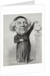 Jean Jacques Fayet, Bishop of Orleans, 1849 by Honoré Daumier