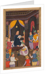 Jesus being portrayed by King Abgar?s painter, from a Mir?at al-quds…, 1602-1604 by Unknown