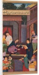 Jesus writes on the ground, from a Mirror of Holiness…, 1602-1604 by Unknown