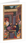 Jesus writes on the ground, from a Mirror of Holiness…, 1602-1604 by Unknown