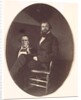 John R. Johnston with Painting, late 1850s by John R. Johnston