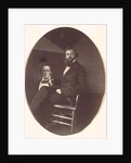 John R. Johnston with Painting, late 1850s by John R. Johnston