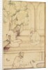 Kabir and Two Followers on a Terrace; Calligraphy, c. 1610-1620 by Unknown