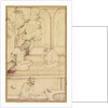 Kabir and Two Followers on a Terrace; Calligraphy, c. 1610-1620 by Unknown