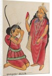 Kalaketu Receiving a Boon from the Goddess Chandi, 1800s by Unknown