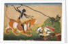 Kali Attacking Nisumbha, c. 1740 by Unknown