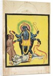 Kali Standing on Shiva, 1800s by Unknown