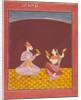 Kamod Raga of the 'Dipak Raga' Family, page from a Ragamala Series, c. 1750 by Unknown