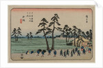 Kano, from the series Sixty-nine Stations of the Kisokaido, c. 1835-37 by Utagawa Hiroshige