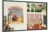 King Bana enjoying music in his court, from the Usha-Aniruddha section of a Krishna Lila, c. 1760-17 by Unknown