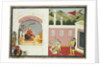 King Bana enjoying music in his court, from the Usha-Aniruddha section of a Krishna Lila, c. 1760-17 by Unknown