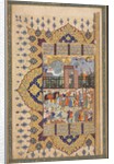 King Luhrasp Ascends the Throne: A Processon Arrives at Court…, c. 1560s-80s by Unknown