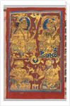 King Siddhartha and Queen Trishala with the Dream Diviners, from a Kalpa-sutra, c. 1475-1500 by Unknown