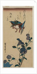 Kingfisher and Chinese Bellflowers, early or mid-1830s by Ando Hiroshige