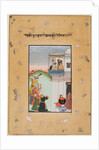 Krishna and Consort on a Palace Balcony with Musicians: Vukharo Ragaputra of Bhairav?, 1770-75 by Unknown
