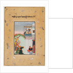 Krishna and Consort on a Palace Balcony with Musicians: Vukharo Ragaputra of Bhairav?, 1770-75 by Unknown