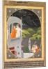 Krishna and Radha Watching Rain Clouds: The Month of Bhadon from Baramasa series, c. 1790 by Unknown