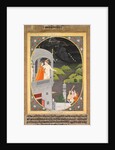 Krishna and Radha Watching Rain Clouds: The Month of Bhadon from Baramasa series, c. 1790 by Unknown
