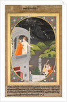 Krishna and Radha Watching Rain Clouds: The Month of Bhadon from Baramasa series, c. 1790 by Unknown