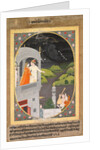 Krishna and Radha Watching Rain Clouds: The Month of Bhadon from Baramasa series, c. 1790 by Unknown